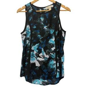 Michael Kors blue navy short sleeve top size small